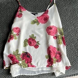 Rose flowy top